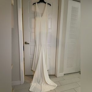 Jovana White Mermaid Gown by Alamour the Label